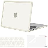 MOSISO Compatible with MacBook Pro 14 inch Case 2026-2021 M5 M4 M3 M2 M1 A3434 A3112 A3185 A3401 A2918 A2992 A2779 A2442, Anti-Cracking TPU Bumper Hard Shell&Keyboard Skin&Screen Film, Beige