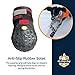My Busy Dog Water Resistant Dog Shoes with Two Reflective Fastening Straps and Rugged Anti-Slip Sole | Dog Boots Perfect for Small Medium Large Dogs | Size Chart in Pictures (Size 1, Black)
