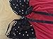COSWE Women Sexy Babydoll Lingerie Set with Sequins (6XL, Black_Red)