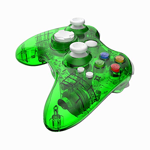 Wireless for Xbox 360 Controller Console Double Motor Vibration Wireless Gamepad Gaming Joypad (Green)