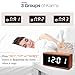 Digital Alarm Clock, MiCar Solid Wood Led Modern Desk Clock with 5.5