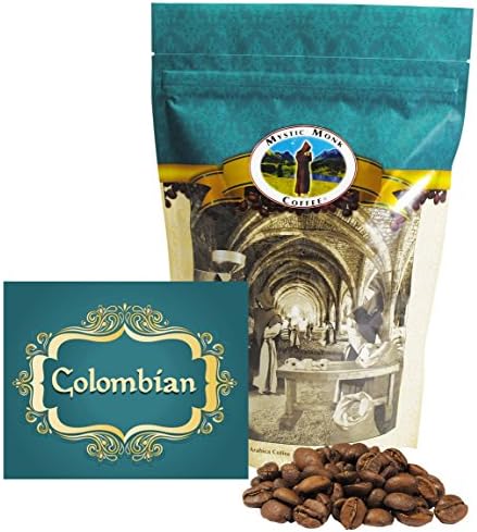 Mystic Monk Coffee: Colombian Whole Bean - 12 ounce bag