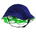 Little Me Reversible Printed Solid Bucket Sun Hat for Baby Boys with Chin Strap