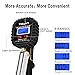 TiGaAT Digital Tire Pressure Gauge Inflator, 200 PSI Heavy Duty Air Chuck and Compressor Accessories High Air Pressure Gauge for 0.1 Display Resolution