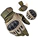 Tactical Gloves , ADiPROD (1 Pair) Hard Knuckle Full Finger for Outdoor Shooting Army Airsoft Gear (Army Green, Medium)