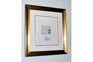 Signed LICHTENSTEIN Beautiful SIGNED & NUMBERED 1981 LITHOGRAPH, "STUDIES for FIGURES in LANDSCAPES" and "The CONVERSATION"