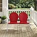 Crosley Furniture Griffith Metal Outdoor Loveseat, Red