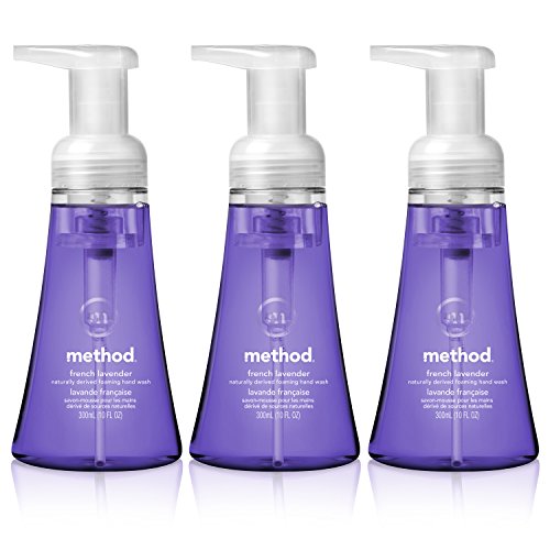 Method Naturally Derived Foaming Hand Wash, French Lavender, 10 Ounce (Pack of 3)