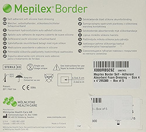 Mepilex Border Self-Adhesive Foam Dressings 4