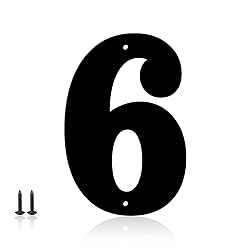 5 Inch Metal Modern House Numbers, House Address