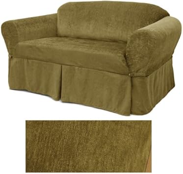 Amazon Com Chenille Mink Furniture Slipcover Loveseat 232 Furniture Decor