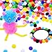 Mnixy Mixed Colours Pompoms for Crafts and Hobby Supplies (0.5 Inches, 1000 Pieces)