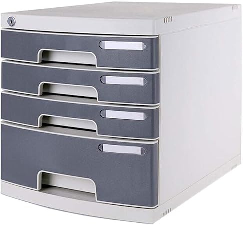 Amazon Com File Cabinets Plastic Desktop With Lock Four Layer