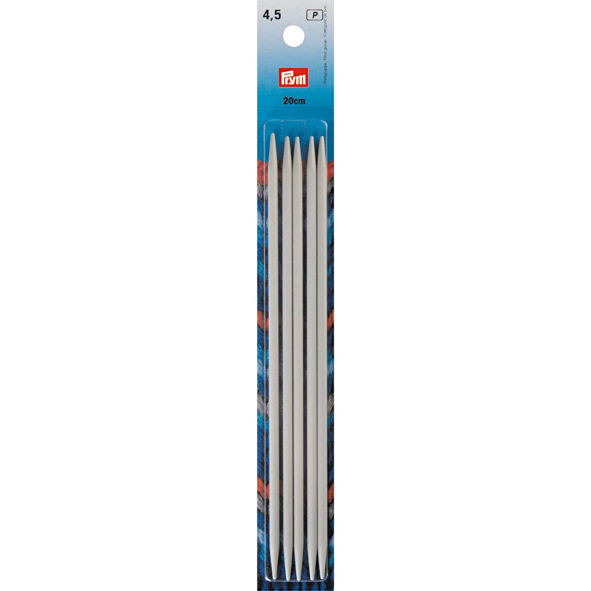 Prym Double-Pointed Needle, Pearl Grey, Ø 4,5 mm, 20 cm — image 1