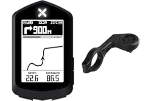 XOSS NAV Cycling Computer GPS Wireless Ant+ Cycling Computer GPS with Bluetooth, IPX7 Waterproof Bicycle Speedometer Odometer with 2.4Inch LCD and Auto Backlight Fits All Bikes