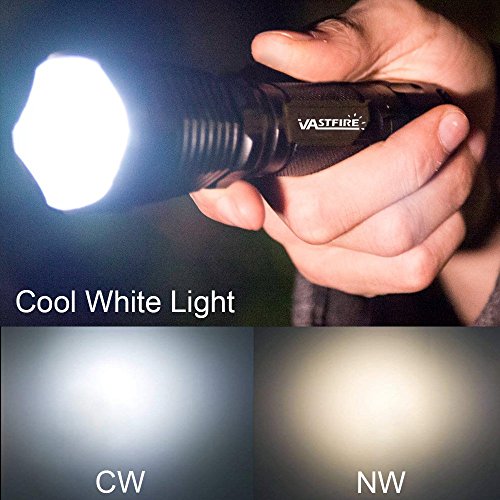 150 yard Single Mode Tactical Flashlight 500 Lumen White LED light with Offset Mount Rifle Airsoft AR 15 Shotgun Coyote Hog Pig Varmint Predator Hunting Shooting Tactical Use (white)