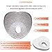 Baby Head Shaping Pillow for Flat Head Prevention, Head Support, Heart Shaped, Made of Ventilated Organic Cotton and Memory Foam, Ergonomic Design