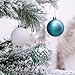 Valery Madelyn Christmas Tree Decorations Set, 50ct Light Blue Silver Shatterproof Christmas Ball Ornaments Bulk, 2.36 Inches Hanging Ornaments for Xmas Valentine St. Patrick's Day Mardi Gras Holiday