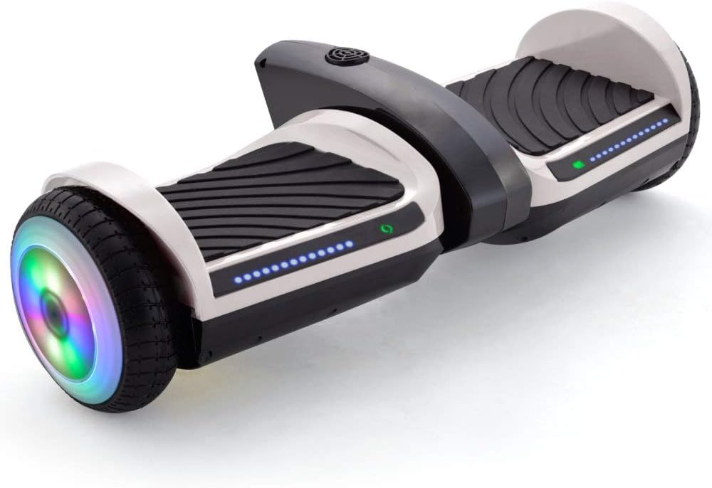 Supersale 6.5'' Bluetooth Rocket Jet Hoverboard with Glowing Water Vapor Jets Space Sound Effect