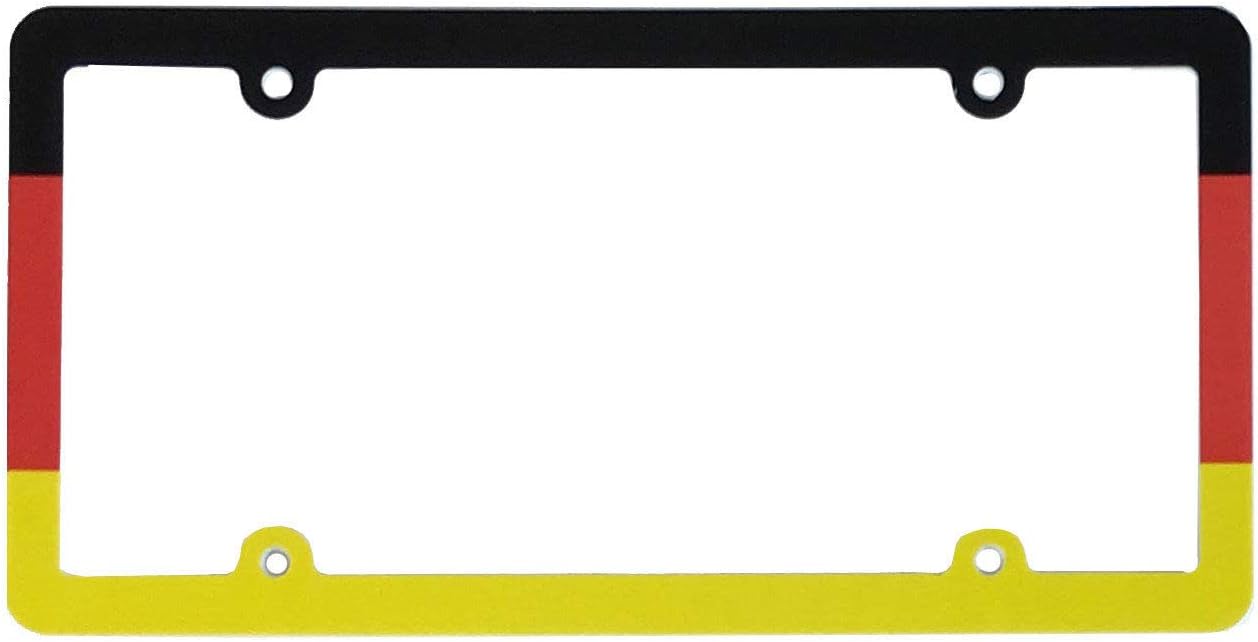 Plastic License Plate Frame Flag Print Series - Germany Flag