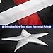 VSVO Thin Red Line American Firefighter Flag 3x5 ft with Embroidered Stars and Sewn Stripes with Grommets Black Red and White US Flag