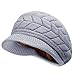 HINDAWI Women Winter Warm Knit Hat Wool Snow Caps with Visor, Gray