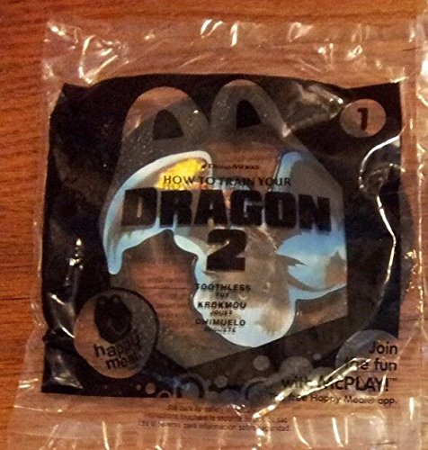 2014 McDonald's How to Train Your Dragon 2 Happy Meal Toy #1 Toothless Mint New Sealed