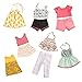 sweet dolly 18 Inches Doll Clothes, 7 Outfits Mixed Matching for American Girl Doll, Our Generation Doll, Journey Girl Doll
