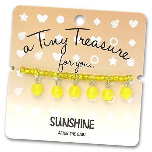 A TINY TREASURE FOR YOU?.. SUNSHINE, AFTER THE RAIN! Friendship Bracelet with little sayings