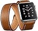 DRUnKQUEEn Apple Watch Band, Genuine Leather 38mm Strap iWatch Band by with Classic Metal Buckle for 38mm Apple Watch & Sport & Edition