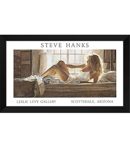 Amazon.com: Reclining Nude 40x18 Framed Art Print by Hanks, Steve 