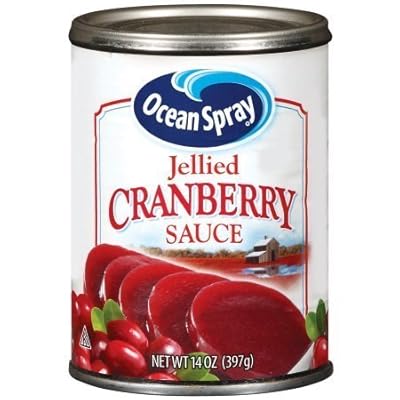 Ocean Spray, Jellied Cranberry Sauce, 14oz Can (Pack of 4)