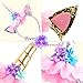 DaisyFormals Unicorn Headband for Girls Unicorn Party,2 PCS Gold and Silver