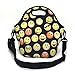 Wanty New Fashion Neoprene Insulated Waterproof Lunch Tote Bag Lunch Box Travel School Lunch Bags Grocery Bags Picnic Bags with Zipper and Handle Strap, Keeps Food Hot and Cold (Emoji)