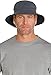 Coolibar UPF 50+ Men's Reversible Bucket Hat - Sun Protective,Large/X-Large,Carbon/Black