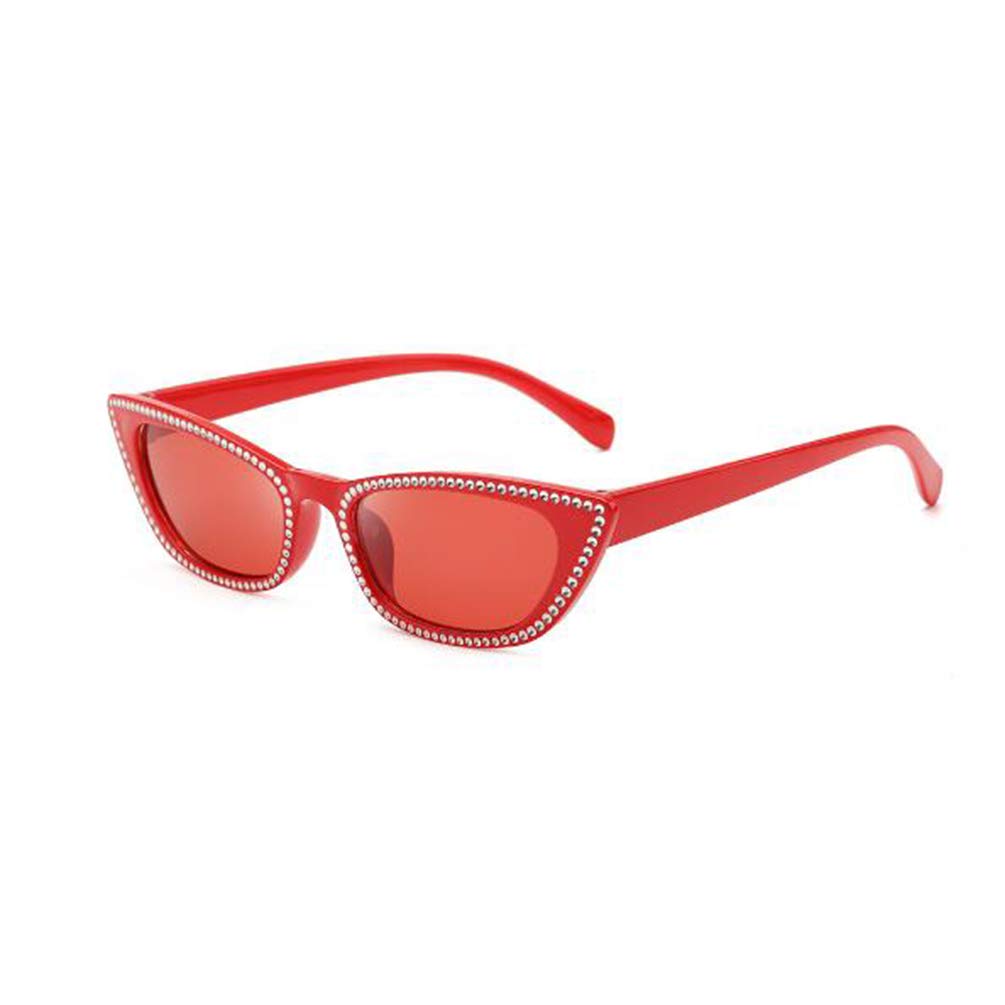 Women's small frame diamondset sunglasses men and women