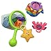 MOLICUI 14 Pack Bath Toy, Fishing Floating Squirts Toy Water Scoop Stacking Cups, Fish Net Game in Bathtub Bathroom Pool Bath Time Kids Toddler Baby Boys Girls, Bath Tub Spoon