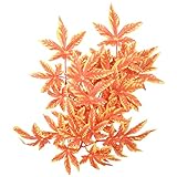 SLSON Reptile Plants Hanging Silk Terrarium Plants with Suction Cup for Bearded Dragons,Lizards,Geckos,Snake Pets and Hermit Crab Tank Habitat Decorations,Small Size,12 inch