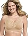 Just My Size Women's Pure Wide Bottom Lace Bra