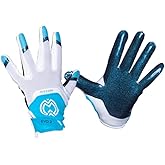 MASSOV EVO2 Youth Football Gloves – Sticky Grip ProTac Palms, Lightweight Breathable Mesh Fit, SFIA – Kids Football Gloves