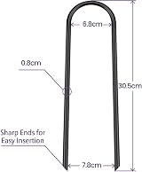 KeFanta Trampoline Ground Stakes 4 Pack Heavy Duty U Shaped Anchors 8mm view 3