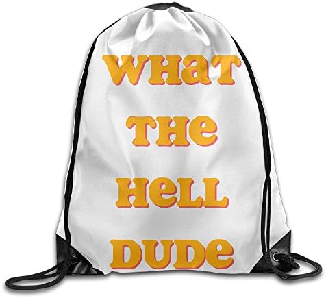 Gym Drawstring Backpack Bag For Men &amp; Women-WHAT THE HELL DUDE