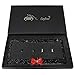 OTOSTAR Pure Handmade 1000+pcs 8 Facets Waterproof Bling Bling Rhinestones Stainless Steel License Plate Frame Bonus Screws Caps Black/Red Bowtie