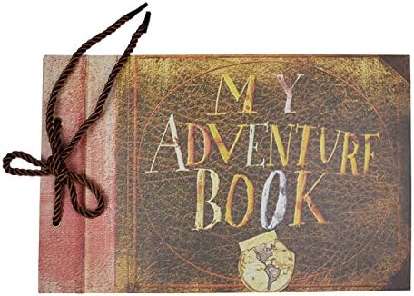 T-HAOHUA My Adventure Book,Pixar Up Movie Theme,80 Pages Hand Made Loose Leaf Kraft Paper DIY Photo Album,Anniversary Scrapbook,Wedding Photo Album