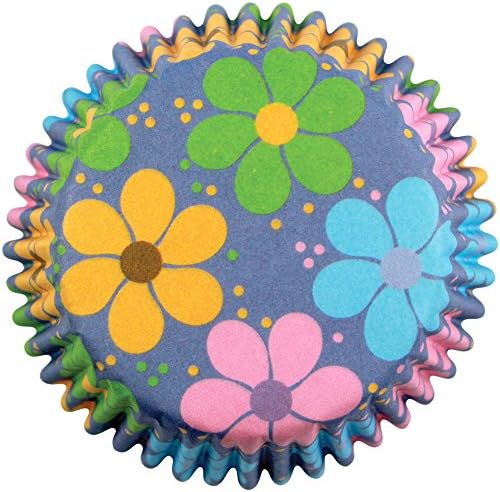 Knights Bridge Global PME Flower Power Baking Cases, Standard, 60-Pack