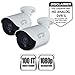 Night Owl Security, 2 Pack Add–On 1080p HD Wired Security Bullet Cameras (White)