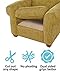 BLS Non-Slip Cushion Underlay Couch Underlay Pad, Keep Your Cushions Stay in The Place for Sofa Upgraded Double Sided Anti-Slip Silicone + Felt in The Middle 24 x 24in (3 Pack)