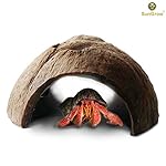 Natural SunGrow Connectable Coco Tunnel Hut for Spiders & Hermit crabs : Large Comfy space for Lizards : Organic Non-Toxic Hideout: Beautify Terrarium, Vivarium, Reptile tank, Aquarium or 'Crabitat'