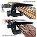 WINGO Wide Guitar Capo Fit for Acoustic Classical Electric Guitars, Bass, Mandolin, Banjos, Ukulele, Black