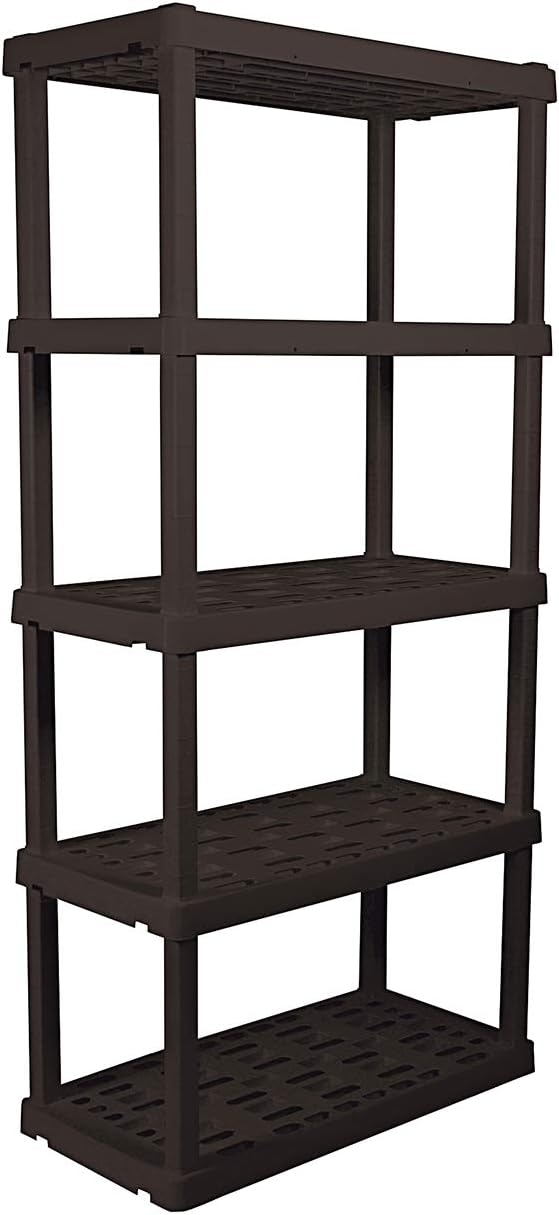 Oskar Heavy Duty 5 Tier Interlocking Plastic Storage Shelves with